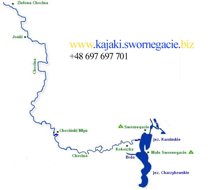 Rzeka Chocina - mapa